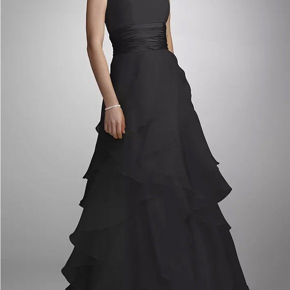 David's Bridal Dresses & Skirts - David's Bridal Elegant Black Maxi Dress
